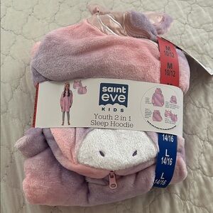 Saint Eve Kids Pink and Purple Sleep Hoodie